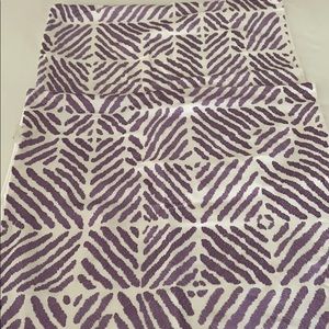 Decorative throw pillow covers (2) purple pattern